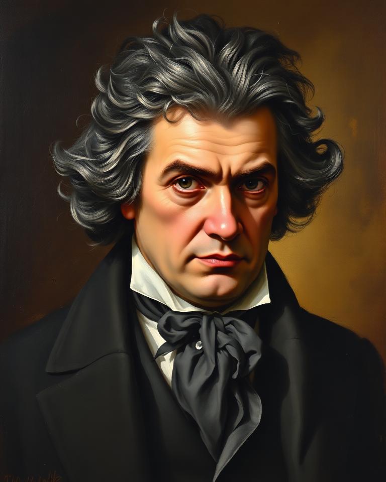 Portrait of Ludwig van Beethoven