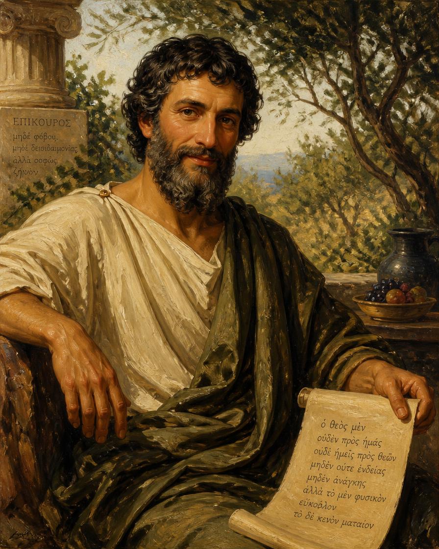 Portrait of Epicurus