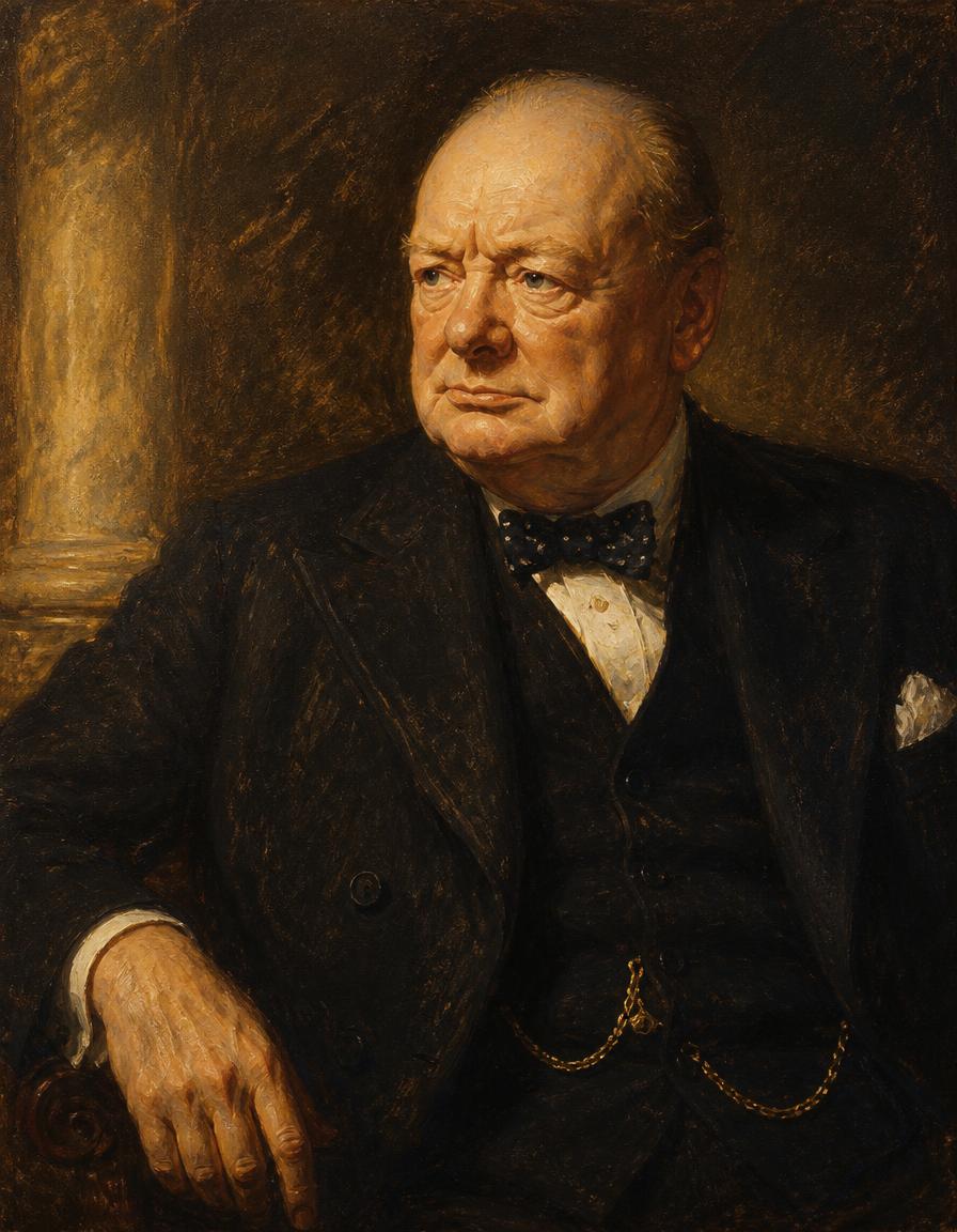 Portrait of Winston Churchill