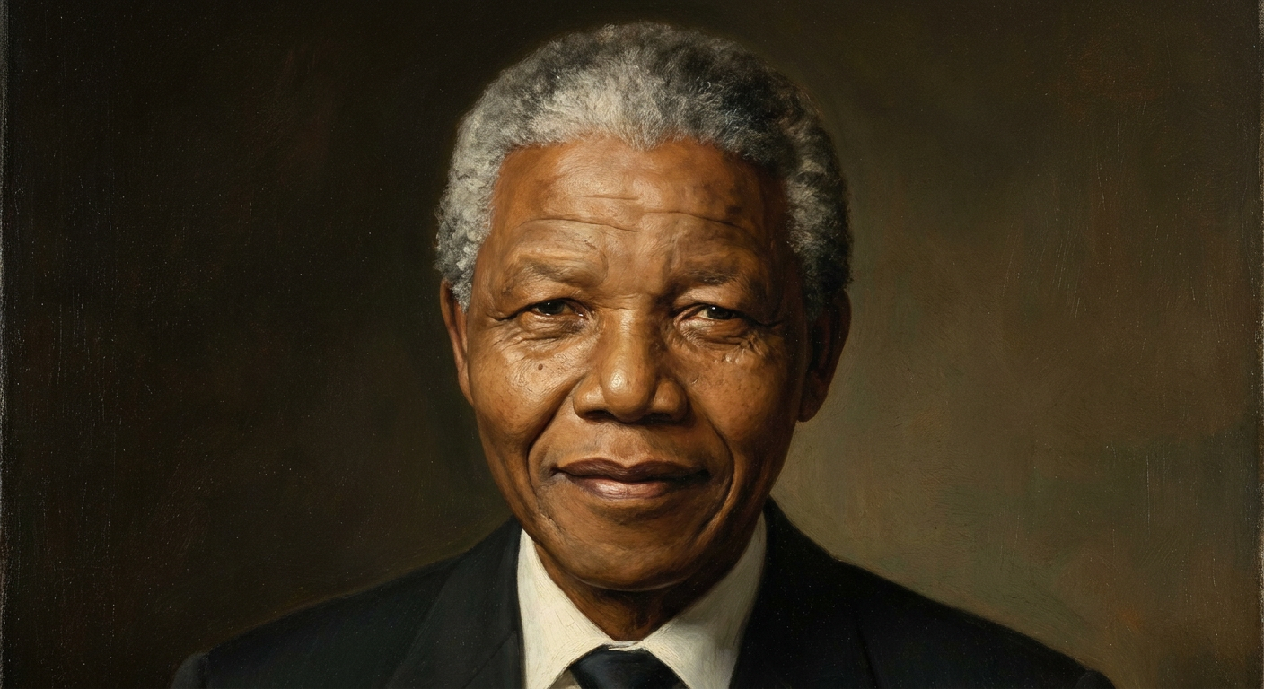 Portrait of Nelson Mandela