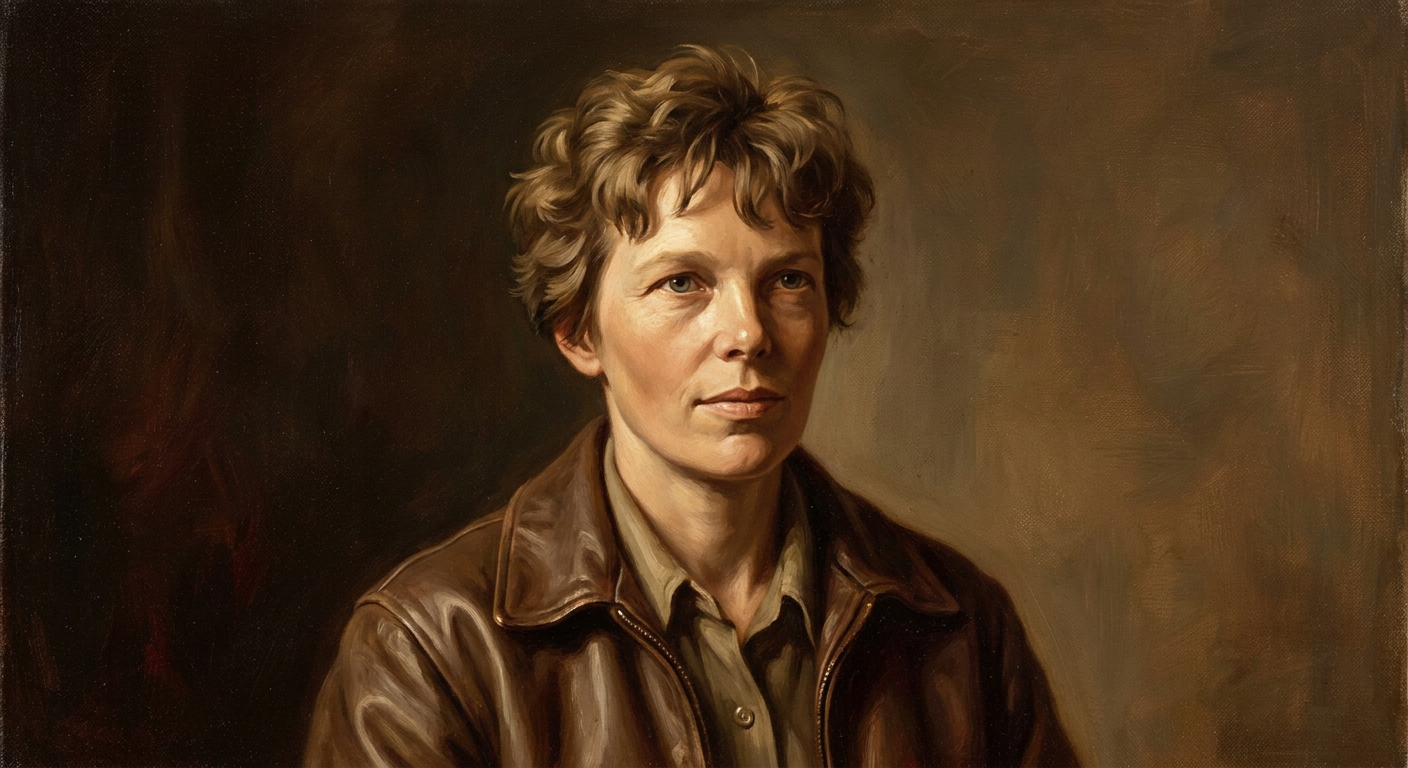 Portrait of Amelia Earhart