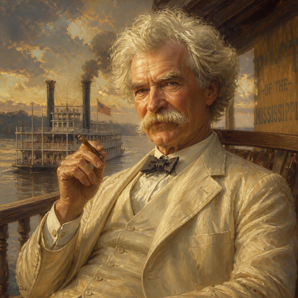 Portrait of Mark Twain